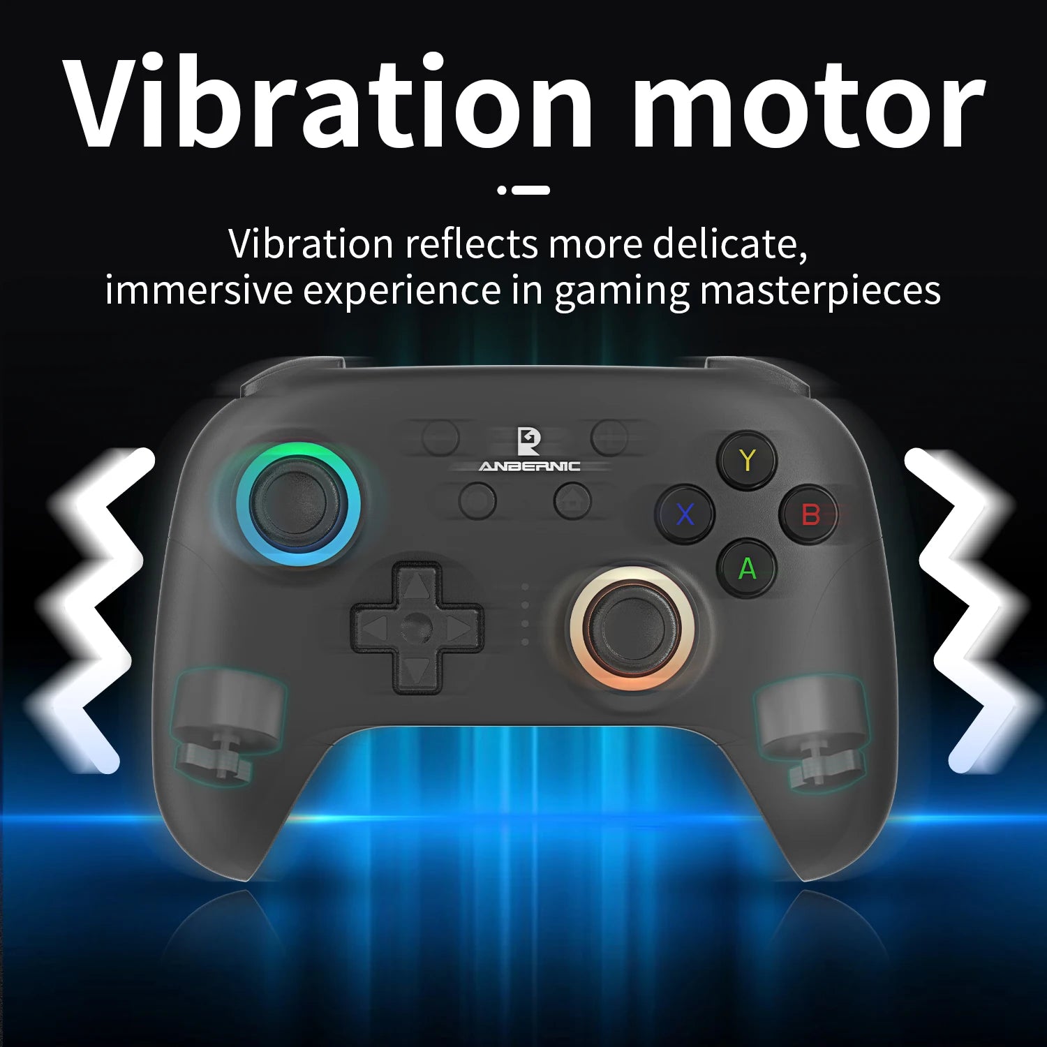 ANBERNIC RG P01 Retro Games Controller Wired/Wireless Bluetooth RGB Hall Effect Joystick XBOX Gamepad for PC Android IOS Steam