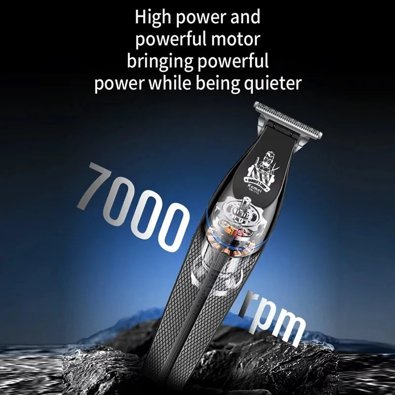 Kemei KM-1699 Electric Hair Clippers KM-1772 USB Rechargeable Hair Trimmer KM-T366 Men Shaver Cordless Haircut Machine 9000rpm