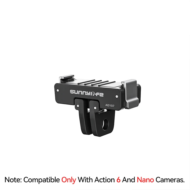 Magnetic Adapter For DJI Osmo Action 5 Pro OSMO 360 / NANO Quick-release Plate for DJI Action 6 4 3 Camera Expansion Accessories