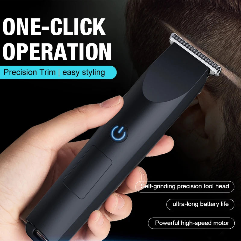 Small hair clipper for home use, replaceable nozzle supports USB charging, small size and easy to carry.