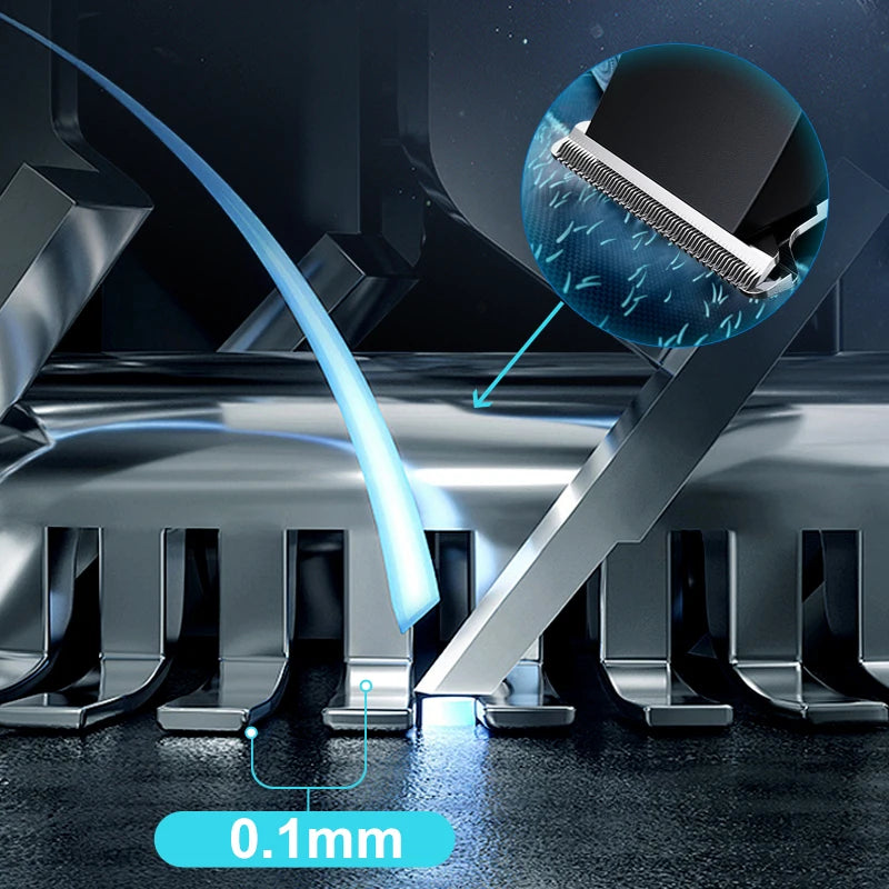 Small hair clipper for home use, replaceable nozzle supports USB charging, small size and easy to carry.