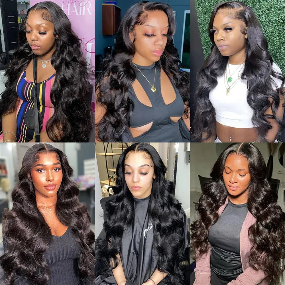 30 40 Inch Body Wave 13x6 HD Lace Frontal Wig Human Hair 13x4 Lace Front Wigs 4x4 5x5 360 Brazilian Pre Plucked Lace For Women