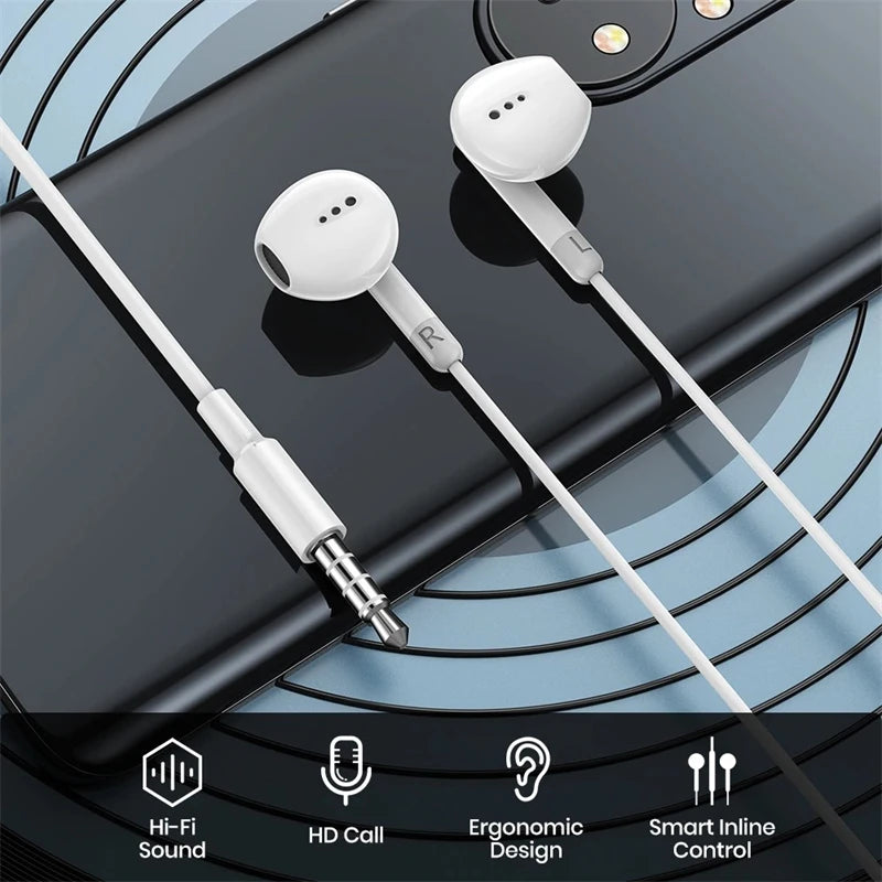 For Apple iPhone 14 Lighting Earphones 13 12 11 Pro Max XR XS X SE 7 8 6 Plus Bluetooth In Ear Wired Earbuds Phone Accessories