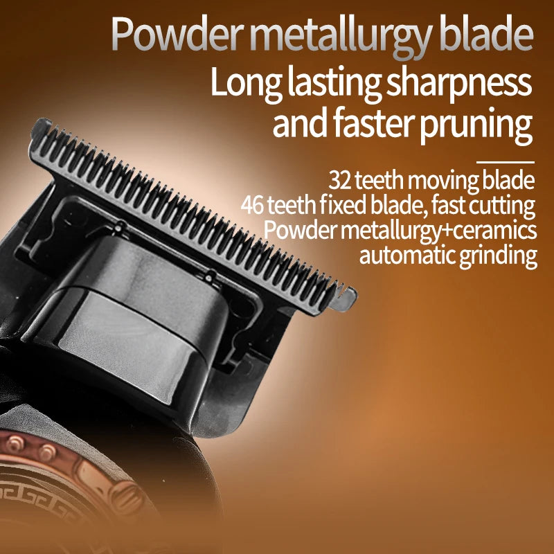 Kemei KM999 Electric HairCut Machine Digital Display Hair Clipper Professional Cordless Precision Adjustment Trimmer Shaver Hair