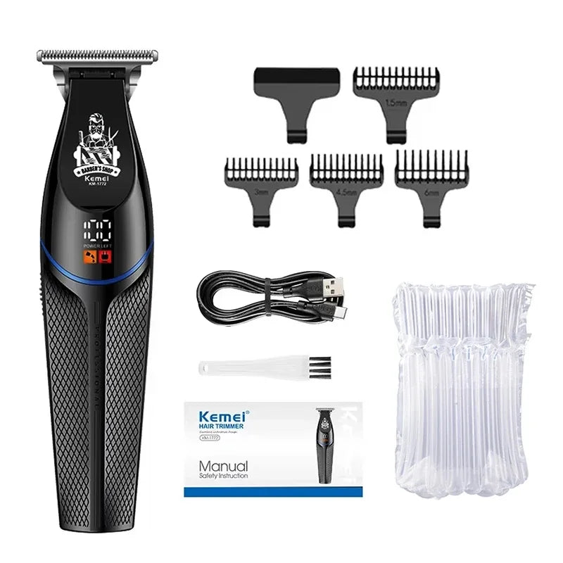 Kemei KM-1699 Electric Hair Clippers KM-1772 USB Rechargeable Hair Trimmer KM-T366 Men Shaver Cordless Haircut Machine 9000rpm