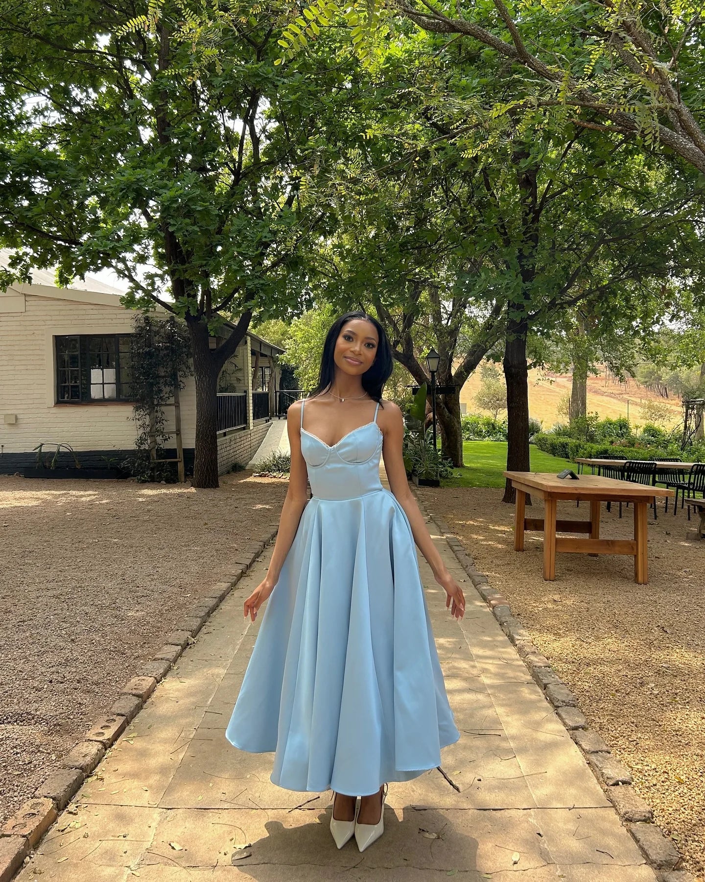 Suninheart Summer Long Evening Dress Elegant 2025 New Arrivals Spaghetti Strap Corset Bustier Dress Satin Prom Dress Women