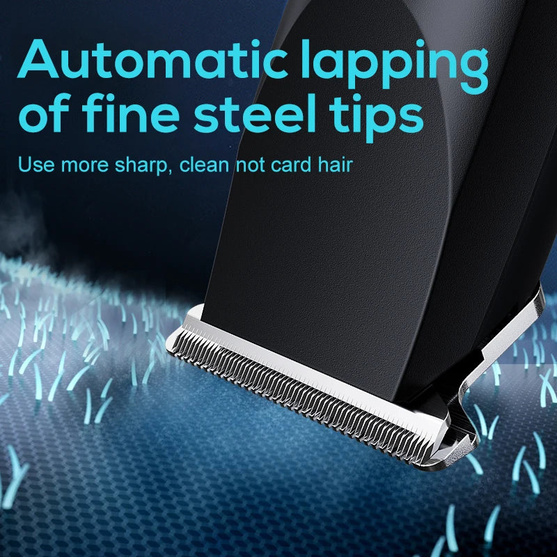 Small hair clipper for home use, replaceable nozzle supports USB charging, small size and easy to carry.