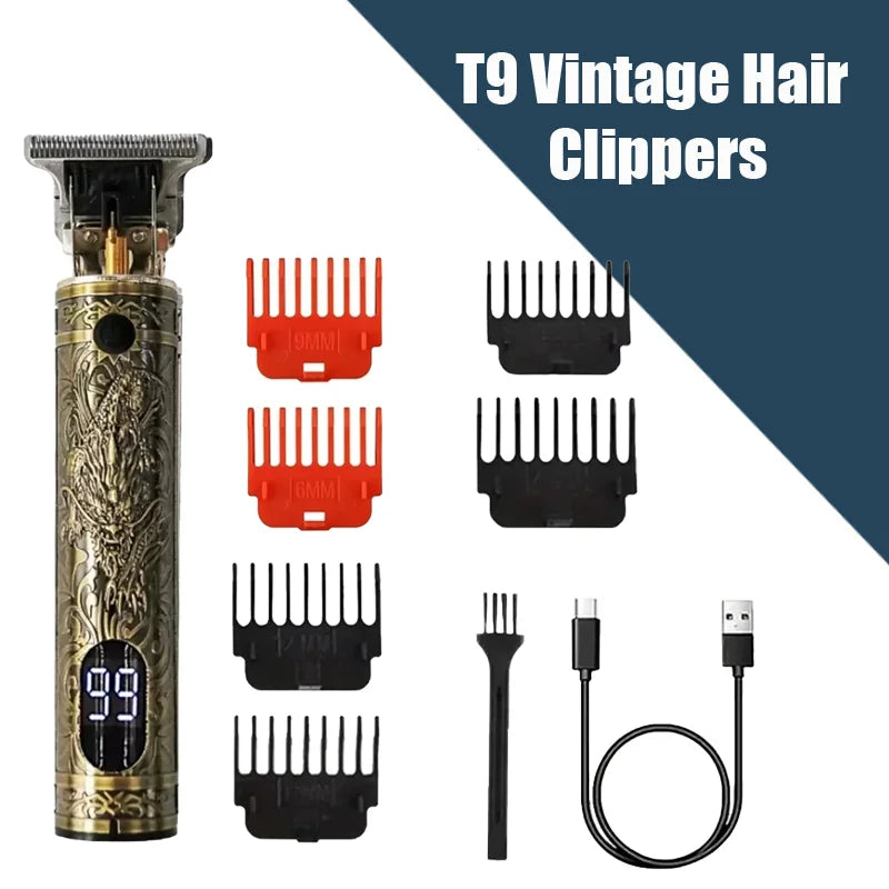 T9 Professional Hair Clipper/Accessories for Men | USB Fast Charging | Beard/Body/Hair Trimmer | Precision Electric Shaver